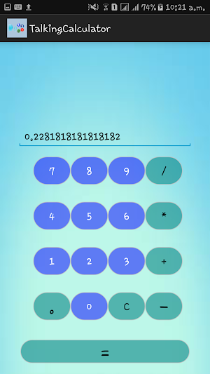Talking Calculator Screenshot 3