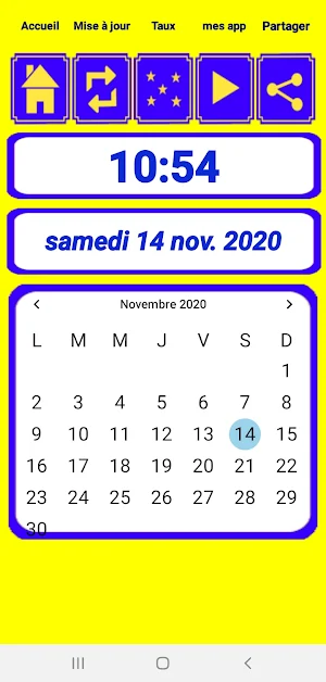 Calendrier francais 2021 Screenshot 1