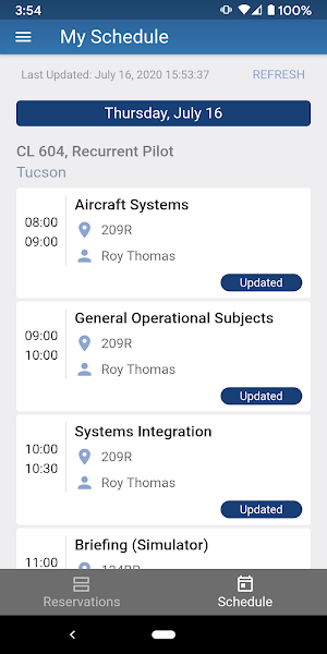 FlightSafety International Screenshot 2