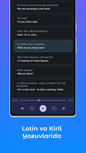 Inglizcha audio dialoglar Screenshot 3