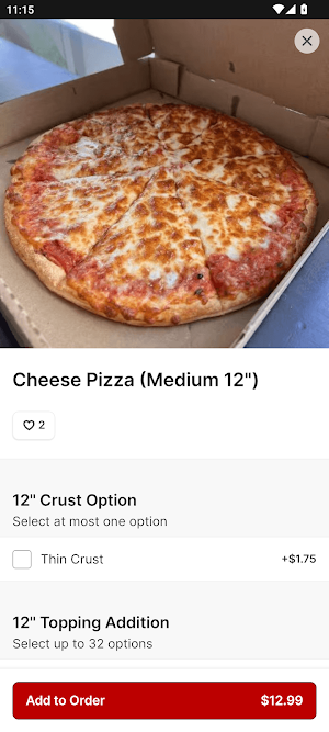 Tatiana Pizza Screenshot 2