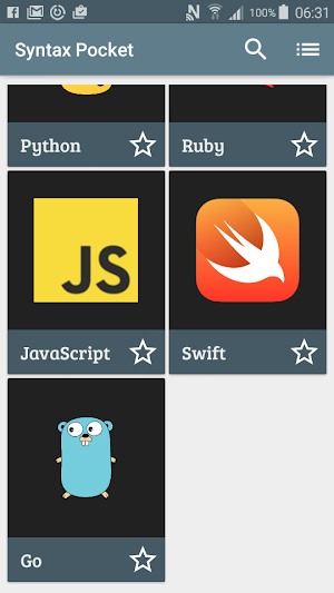 Syntax Pocket Screenshot 1