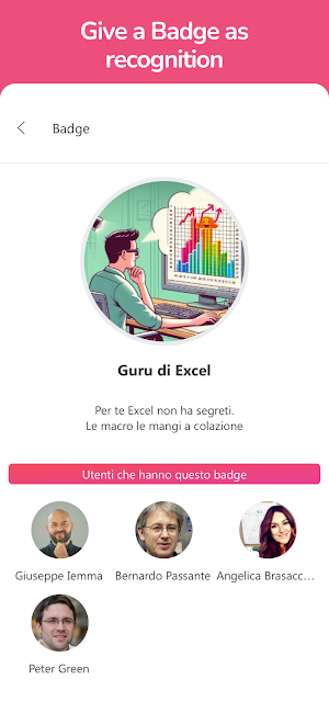 BadgeApp - Feedback and badge Screenshot 3