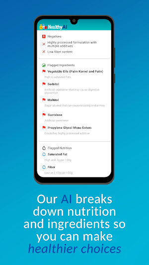HealthyAI - Nutrition Scanner Screenshot 1