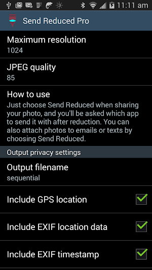 Send Reduced Pro Screenshot 0