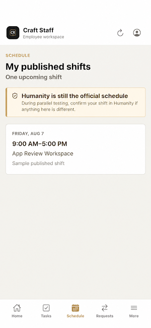 Craft Staff Screenshot 2