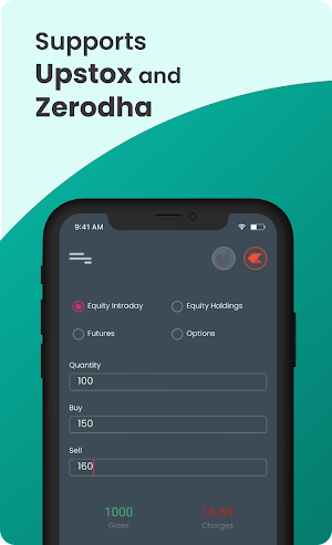 Brokerage Calc :Upstox Zerodha Screenshot 2