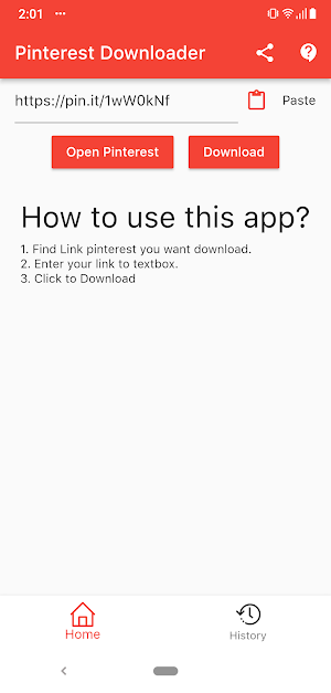 Video Pinterest Downloader Screenshot 1