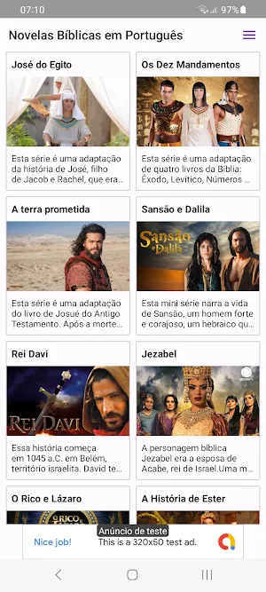 Novelas Bíblicas em Português Screenshot 2