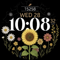 Sunflower Steps watch face