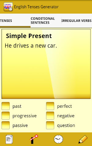 English Tenses Generator Screenshot 0