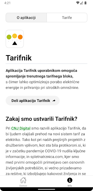 Tarifnik Screenshot 3