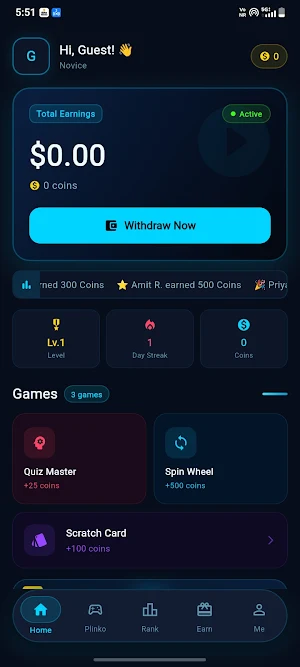 Watch Videos & Earn Money Screenshot 0