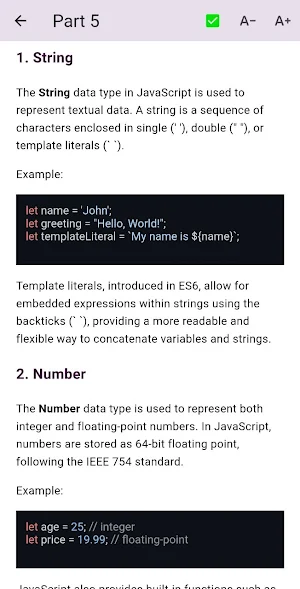 JavaScript for Beginners 2024 Screenshot 1