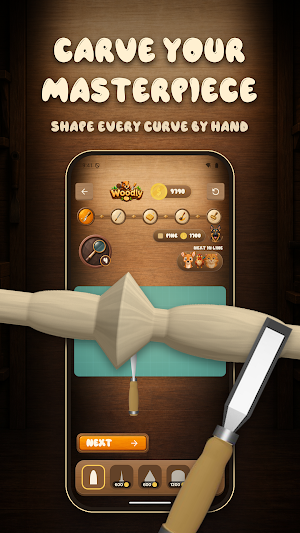 Woodly: Wood Carving 3D Screenshot 0