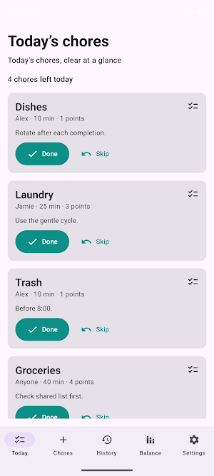 Chore Circle Screenshot 0