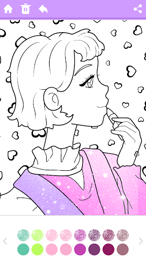 Glitter Beauty Color For Girls Screenshot 1