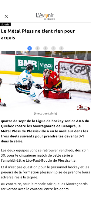 L'Avenir de l'Érable Screenshot 1