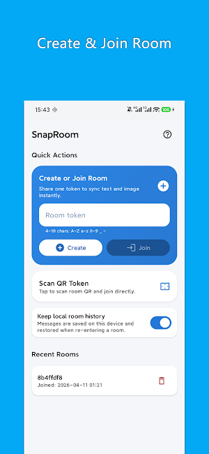 SnapRoom - Text & Image Sync Screenshot 0