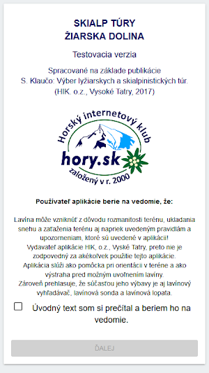 Skialp Túry - Žiarska dolina Screenshot 0