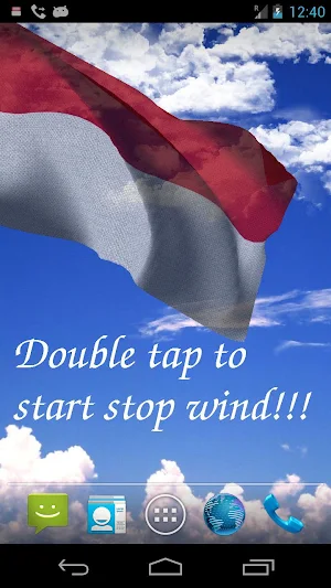 Indonesia Flag Live Wallpaper Screenshot 0