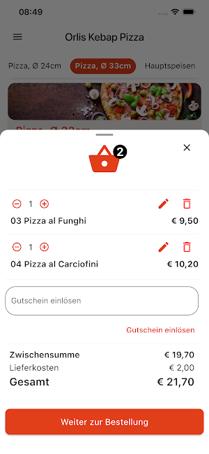 Orlis Kebap und Pizzahaus Screenshot 2