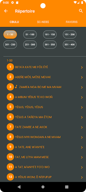 Cantiques bulu Screenshot 2
