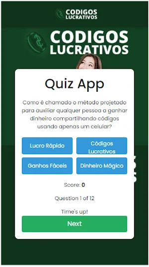Códigos Lucrativos Quiz Screenshot 3
