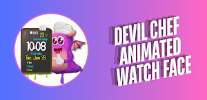 Cute Devil Animated Watch Face Screenshot 0