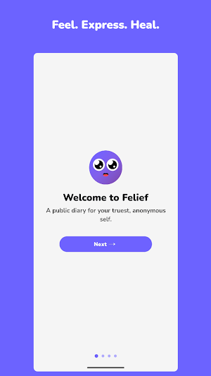 Felief – Feel. Write. Heal. Screenshot 0