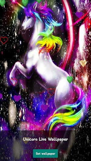 Neon Unicorn Live Wallpaper Screenshot 3