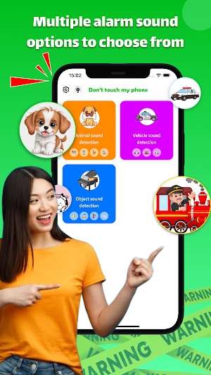 Antitheft: Don't Touch Phone Screenshot 1