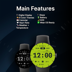 Clear Type - watch face Screenshot 1