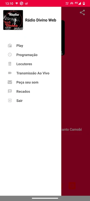 Rádio Divino Web Screenshot 1