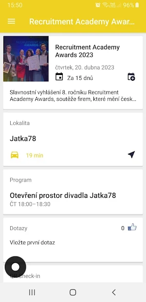 RA Awards Screenshot 1