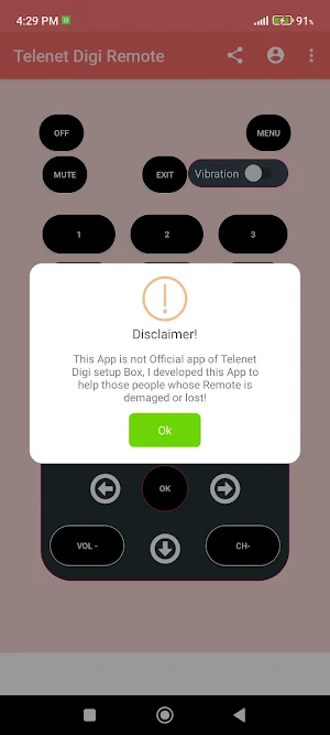 Remote for Telenet Digicorder Screenshot 1