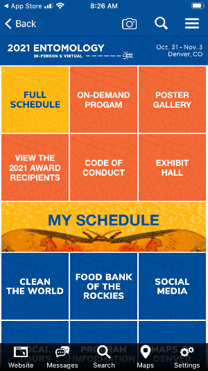 ESA Meetings Screenshot 1