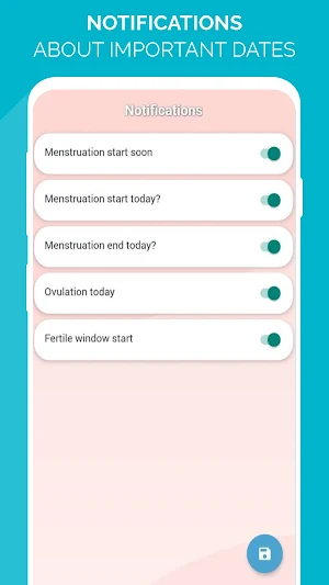 Period Menstrual tracker & calendar FREE Screenshot 3