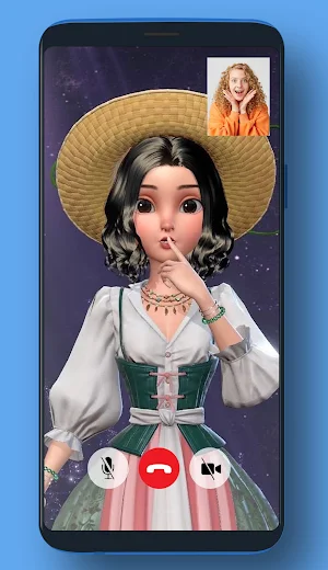 Video Call From Princess Dress Up Pranks Screenshot 3