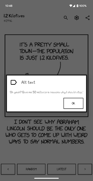 Immersive xkcd Screenshot 1