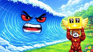 Escape Tsunami Waves & Memerot Screenshot 0