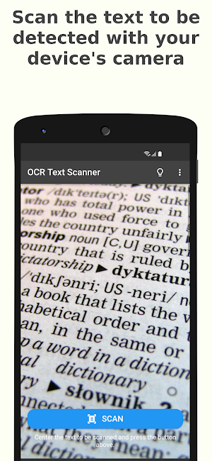 OCR Text Scanner – Text reader Screenshot 0