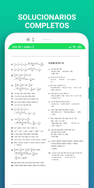 Solucionario de Baldor Screenshot 2