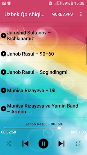 Uzbek Eng Sara 2021 Qo'sihqlar Screenshot 2