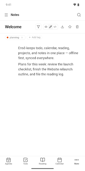 Ensō: Todo, Notes & Calendar Screenshot 2