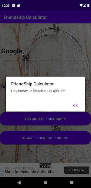 FriendShip Calculator Screenshot 2