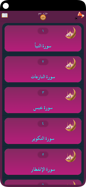 جزء عم محمد صديق المنشاوي Screenshot 1