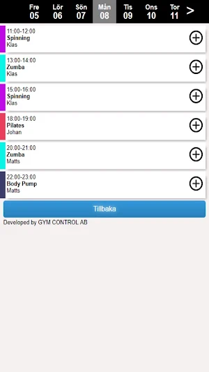 Gym Control Screenshot 2