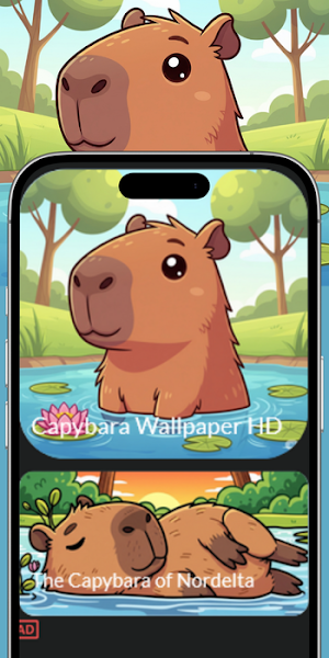 Capybara Wallpaper HD Screenshot 1