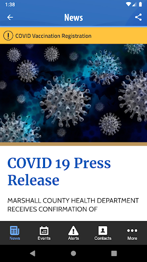 Marshall County Health Screenshot 2